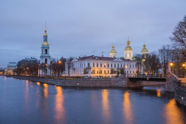 Saint Petersburg, Rusya. Aziz Nikolaos deniz Katedrali