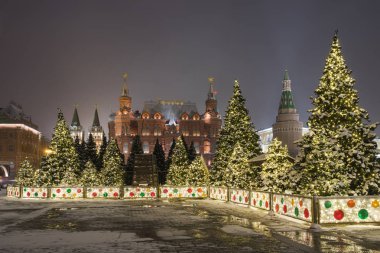 Rusya. Moskova. kırmızı kare üzerinde devlet Tarihi Müzesi