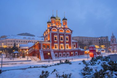 Rusya. Moskova. Katedral eski Znamensky Manastırı iz Tanrı anası
