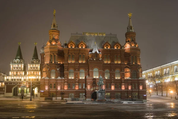 Ρωσία Μόσχα Κρατικό Ιστορικό Μουσείο Στην Κόκκινη Πλατεία — Φωτογραφία Αρχείου