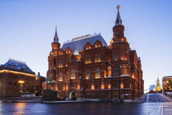 Ryssland Moskva Statens Historiska Museum Röda Torget — Stockfoto