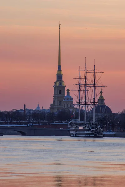 Rosja Petersburga Widok Twierdzę Piotra Pawła — Zdjęcie stockowe
