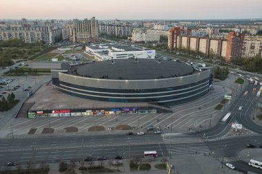 Rusya. St. Petersburg'da. Buz Sarayı'nın en iyi görünümü