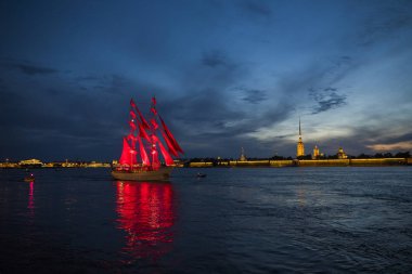 Rusya. St. Petersburg'da. Mezuniyet Festivali 