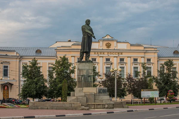 Rusia Tver Plaza Lenin Monumento Lenin — Foto de Stock