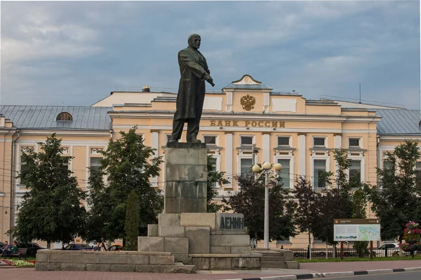 Rusko Tver Lenin Square Památník Lenin — Stock fotografie