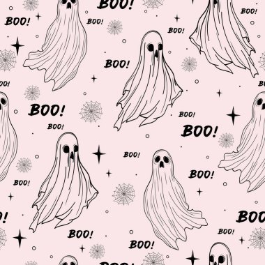 Ürkütücü Hayaletler, Örümcek Ağları ve Boo ile Şirin Kusursuz Cadılar Bayramı Şablonu