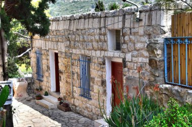 1 * Ein-Hod. İsrail köyde tek sanatçı. Güzel mimari. Bahar 2018.2 ** Ein-Hod. Yaratıcı aydınların liman. 1953 yılında kurulmuştur. Hayfa Bölgesi, mount Carmel, İsrail. Kutsal topraklar.  