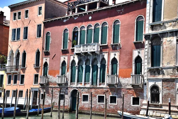 Veneza Uma Cidade Histórica Patrimônio Mundial Localizada Nas Ilhas Lagoa — Fotografia de Stock