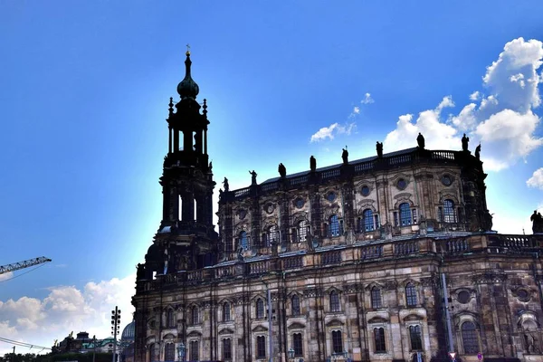 Dresden Capital Alemanha Oriental Saxônia Europa Alemanha Arquitetura Urbana Verão — Fotografia de Stock