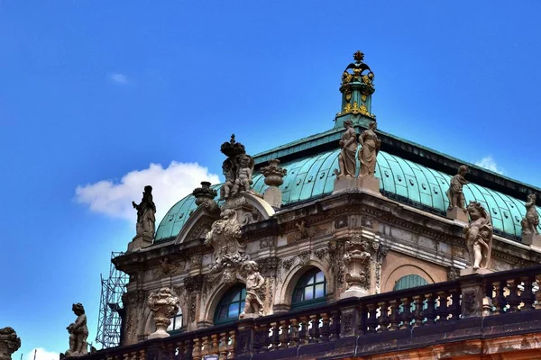 Дрездене Столица Восточногерманской Земли Саксония Европе Германия Городская Архитектура Саммер — стоковое фото