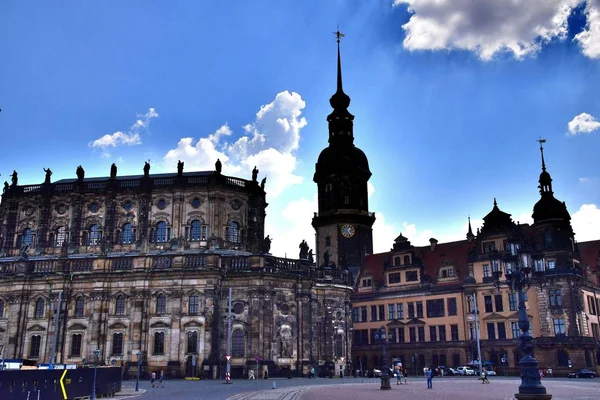 Дрездені Столицею Східної Німецьких Землі Саксонія Європи Німеччина Міських Архітектури — стокове фото