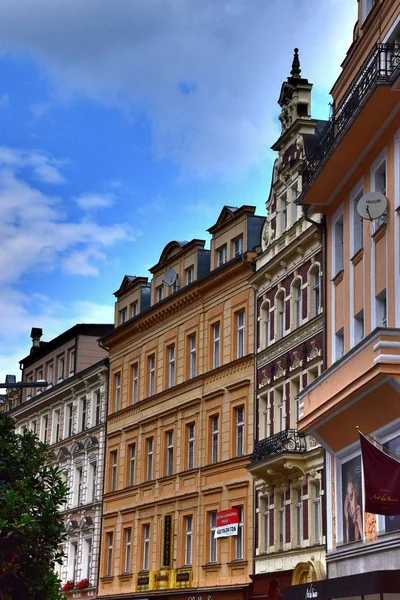 Karlovy Vary Ancien Nom Est Carlsbad Ville Bohême Occidentale Sur — Photo