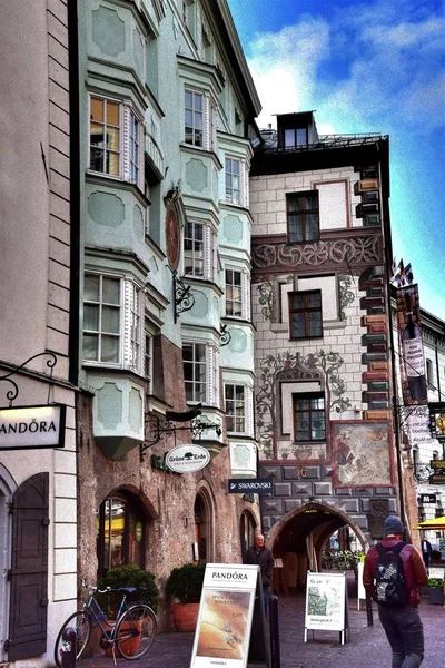 Αστικό Τοπίο Του Ίνσμπρουκ Αυστρία Τιρόλο Φθινόπωρο Άλπεις Europe Ίνσμπρουκ — Φωτογραφία Αρχείου