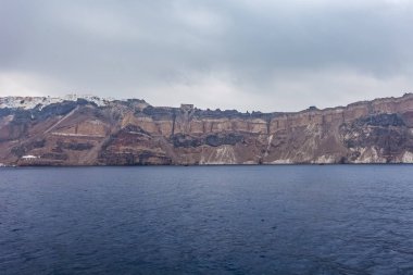 Fira köyü panoraması, Santorini Adası