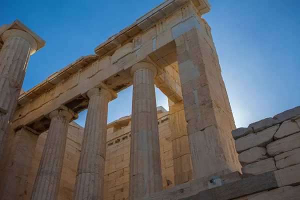 Detail of the Acropolis Propylaea — Stock Photo, Image