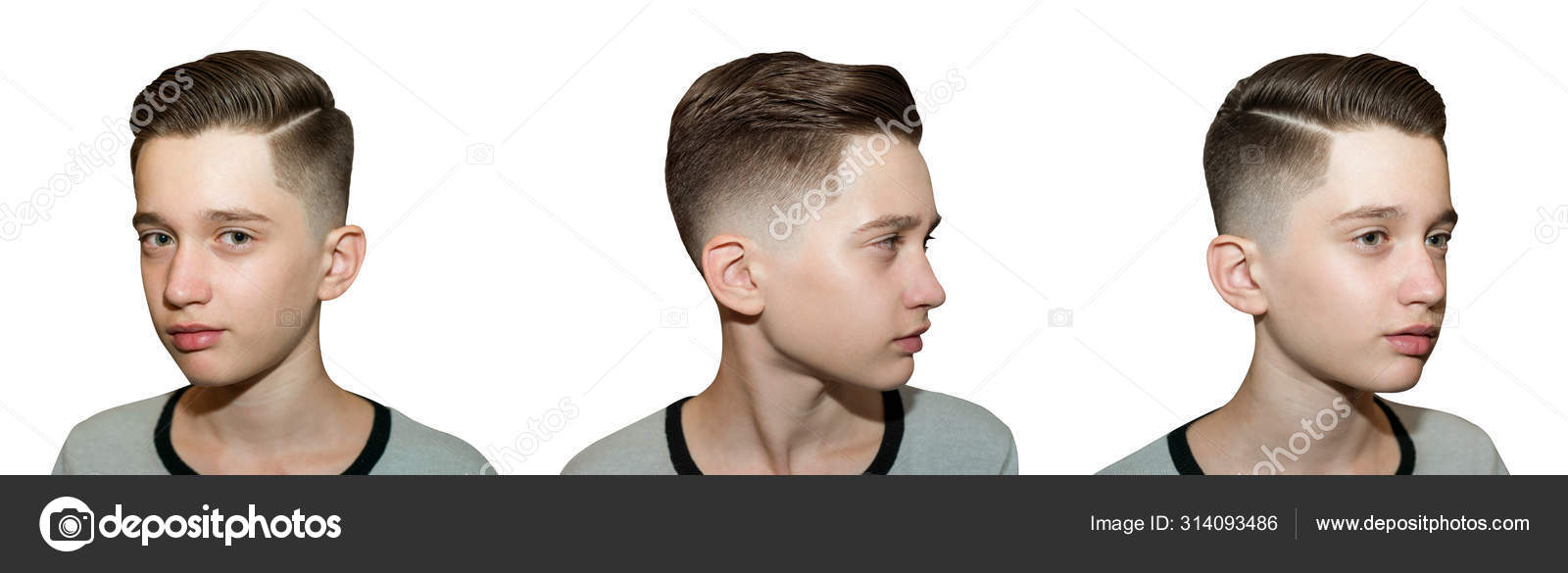 Stylish Modern Retro Haircut Side Part With Mid Fade With Parting
