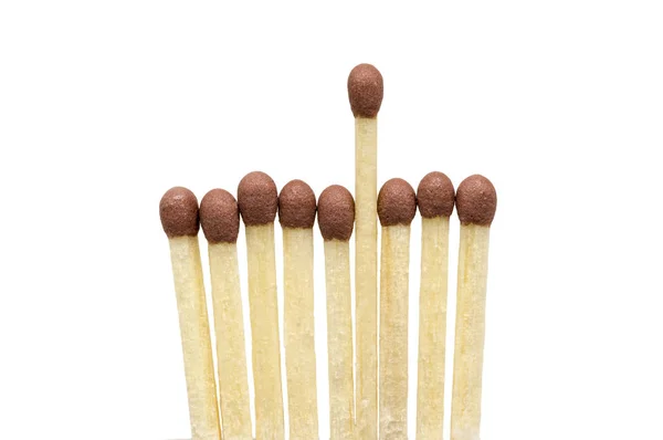 Latar Belakang Matchstick Kayu Cokelat — Stok Foto