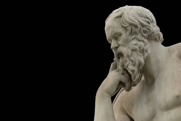 Klassieke Standbeeld Van Socrates Close — Stockfoto