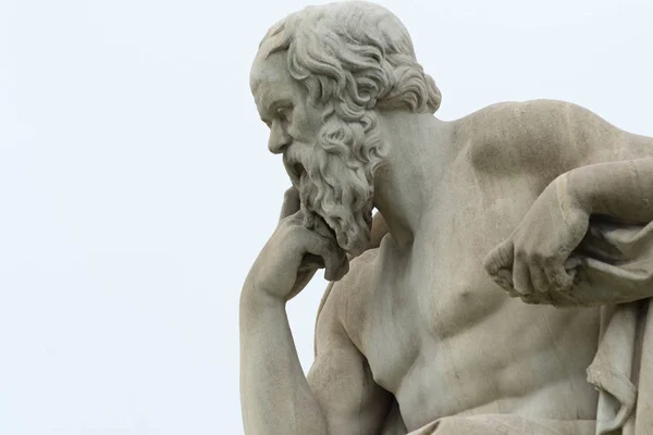 Klassische Statue Von Sokrates Aus Nächster Nähe — Stockfoto