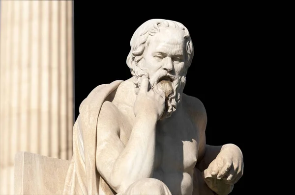 Classic Statue Socrates Close — Stock Photo, Image