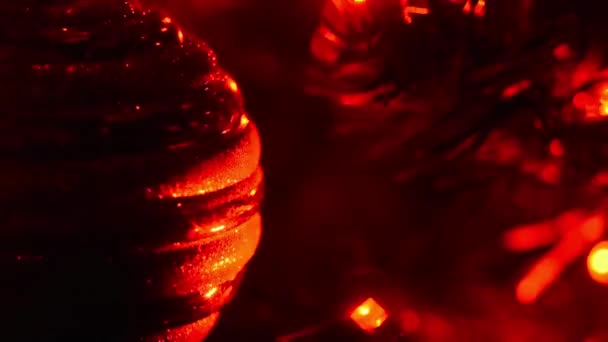 fond de boules de Noël éclatantes 