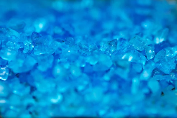 small blue crystals