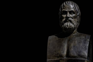 Trajik şair Euripides'in büstü