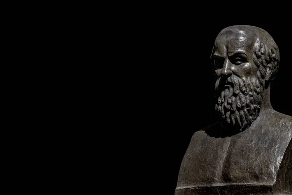 Trajik şair Aeschylus'un büstü