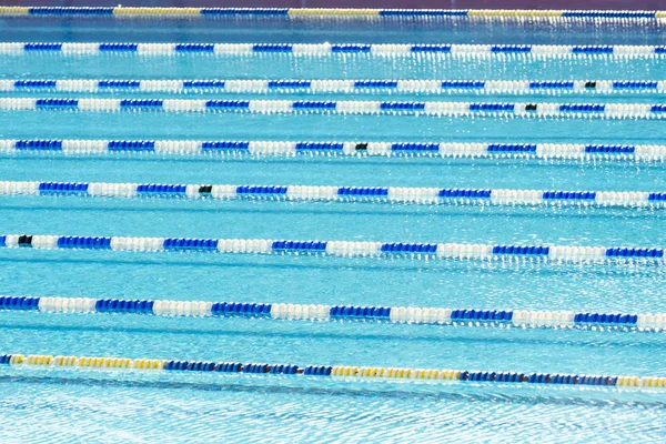 Wettkampfschwimmbahnen — Stockfoto