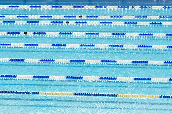 Wettkampfschwimmbahnen — Stockfoto