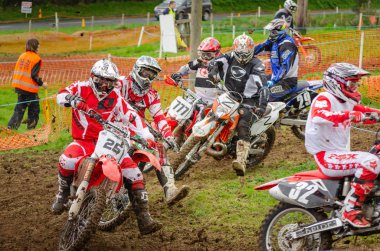 Dalways Bawn Motocross, Moto-X, Olay, 16 Nisan 2011, Carrickfergus, County Antrim, İngiltere