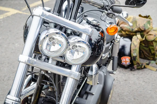 Ilustracyjny redakcyjnych: Harley-Davidson reflektory motocyklowe — Zdjęcie stockowe