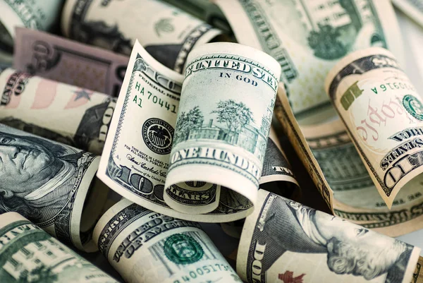 Lot of American dollars — Stock Photo, Image