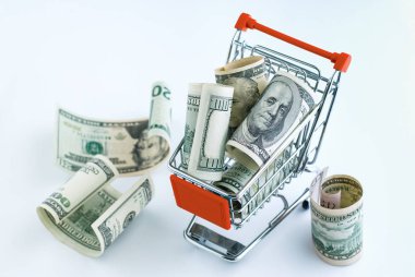 Dolar bir süpermarket arabası