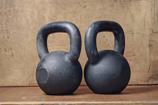 Due pesanti kettlebell — Foto Stock