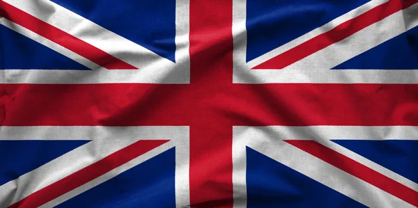 Широкоугольный Баннер Флага British Union Jack Флага Union Flag Виде — стоковое фото