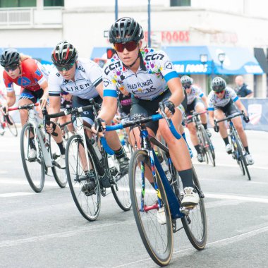 Arlington 10 Haziran: Bisikletçiler silahlı kuvvetleri Bisiklete binme Classic Elit Bayan yarışta 10 Haziran 2018 üzerinde Arlington, Va rekabet 