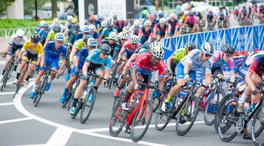 Arlington 10 Haziran: Bisikletçiler silahlı kuvvetleri Bisiklete binme Classic elit mens yarışta 10 Haziran 2018 üzerinde Arlington, Va rekabet 