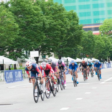 Arlington 10 Haziran: Bisikletçiler silahlı kuvvetleri Bisiklete binme Classic elit mens yarışta 10 Haziran 2018 üzerinde Arlington, Va rekabet 