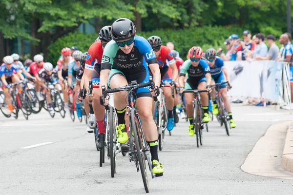 Arlington Června Cyklisté Soutěžit Závodě Elite Dámské Klasický Kole Ozbrojených — Stock fotografie