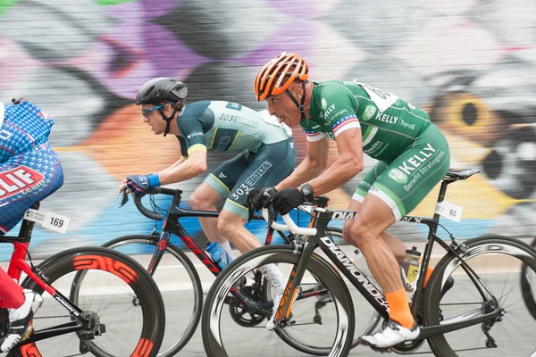 Arlington Juni Cyklister Tävla Race Elite Mens Vid Krigsmakten Cykling — Stockfoto