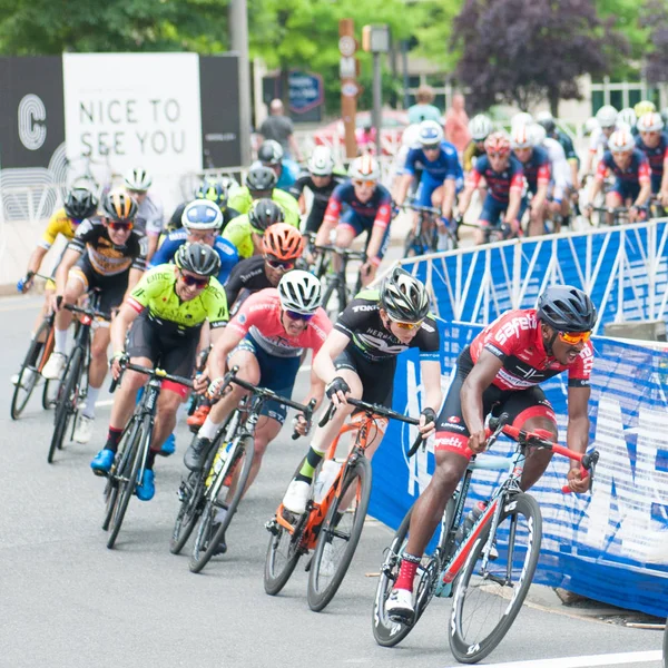 Arlington Junio Los Ciclistas Compiten Carrera Élite Para Hombres Clásico — Foto de Stock