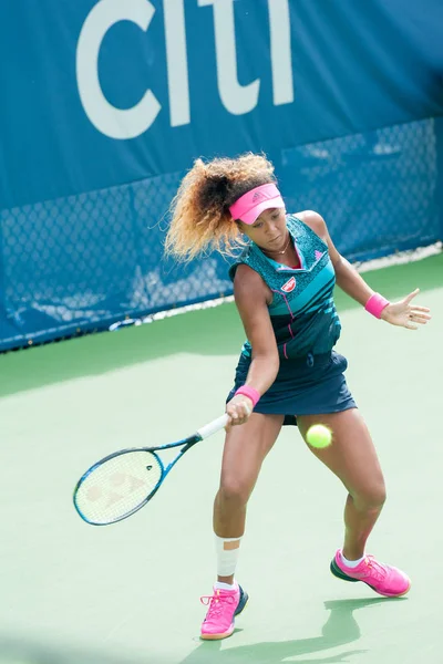 Naomi Osaka Jpn Derrota Bernarda Pera Eua Torneio Tênis Citi — Fotografia de Stock