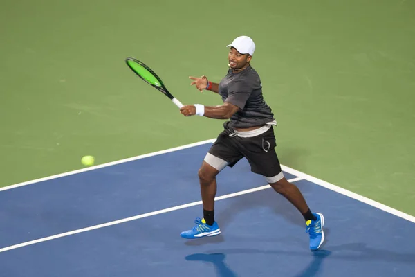 Donald Young Usa Poráží Stan Wawrinka Sui Citi Open Tenisový — Stock fotografie