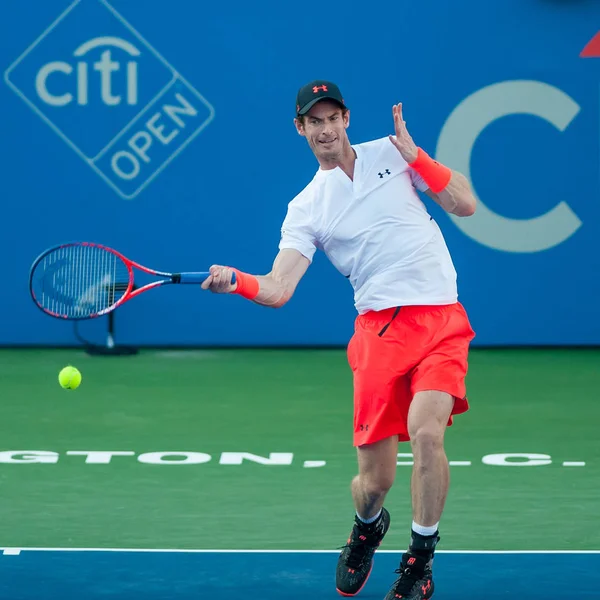 Andy Murray Gbr Besiegte Beim Citi Open Tennis Turnier August — Stockfoto