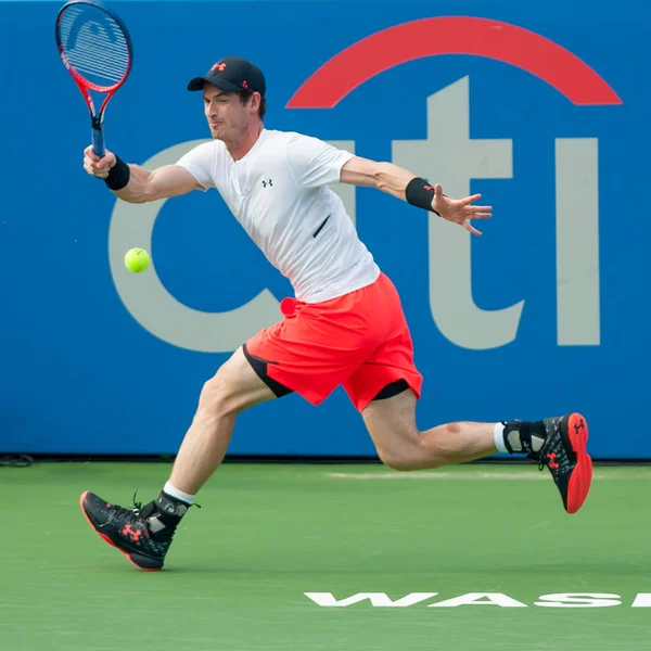 Andy Murray Gbr Besiegte Beim Citi Open Tennis Turnier August — Stockfoto