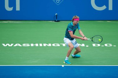 Alexander Zverev (Ger) Kei Nishikori (Jpn) 3 Ağustos 2018 yılında Washington Dc üzerinde Citi açık tenis turnuvasında yendi