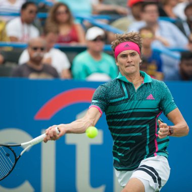 Alexander Zverev (Ger) Kei Nishikori (Jpn) 3 Ağustos 2018 yılında Washington Dc üzerinde Citi açık tenis turnuvasında yendi
