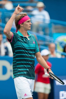 Alexander Zverev (Ger) Kei Nishikori (Jpn) 3 Ağustos 2018 yılında Washington Dc üzerinde Citi açık tenis turnuvasında yendi